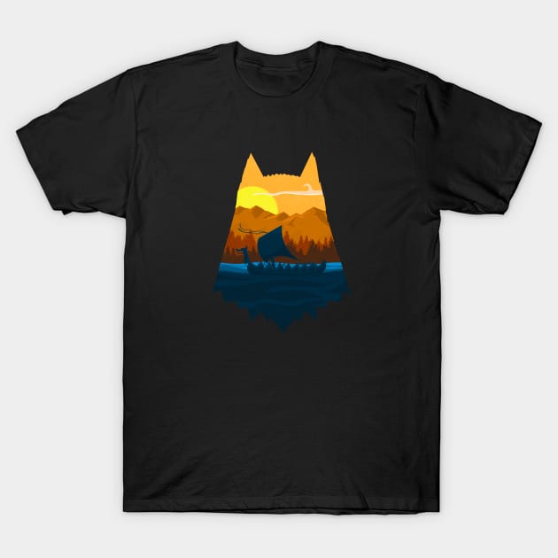 Viking Landing T-Shirt by Shadow Lab